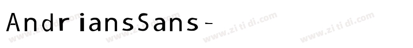 Andrians Sans字体转换